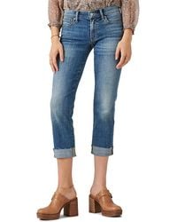 Lucky Brand - Sweet Mid-rise Raw Hem Cropped Jeans - Lyst