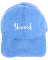 David & Young - Blessed Embroidered Denim Baseball Cap Hat - Lyst