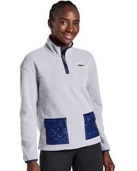 Saucony - Rested Jacket Sherpa Quarter Zip Long Sleeve Gbo159 - Lyst