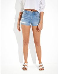 American Eagle Outfitters - Ae Ne(x)t Level High-waisted Denim Short Short - Lyst