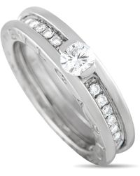 BVLGARI B.zero1 18k Gold 0.45ct Diamond Engagement Ring - Metallic