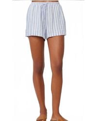 Bella Dahl - Contrast Tie Flowy Shorts - Lyst