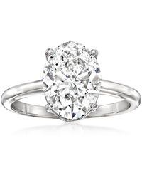 Ross-Simons - Oval Lab-grown Diamond Solitaire Ring - Lyst