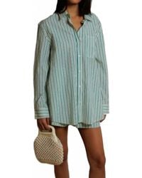 PERFECTWHITETEE - Avalon Cotton Poplin Slim Fit Button Down Shirt - Lyst