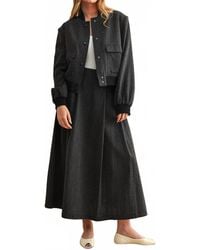 Miou Muse - Two Tone Fabric Bomber Jacket - Lyst