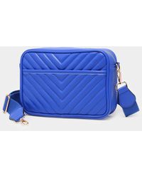 Fashnzfab - Chevron Patterned Rectangle Crossbody Bag - Lyst