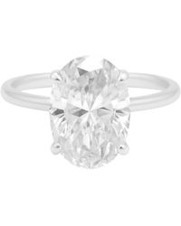 Allyanna Gifts - Solitaire Oval Moissanite Ring - Lyst