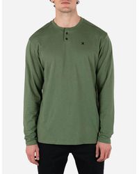 Hurley - H2O Dri Slub Henley Long Sleeve Top - Lyst