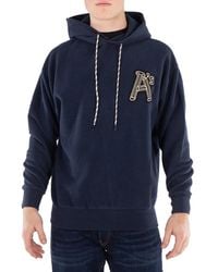 Aries - Reverse Column Cotton Hoodie - Lyst