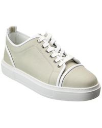 Christian Louboutin - Adolon Junior Canvas & Leather Platform Sneaker - Lyst