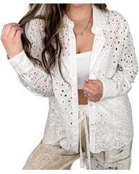 Sew In Love - Change Your Tempo Cotton Long Sleeve Button Up Top - Lyst