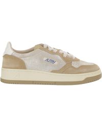 Autry - Suede Insert Leather Sneakers - Lyst