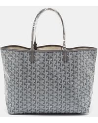 Goyard - Ine Coated Canvas And Leather Saint Louis Pm Tote - Lyst