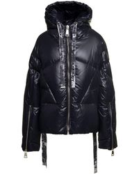 Khrisjoy - Black 'puff Khris Iconic' Oversized Down Jacket With Hood In Polyester Woman - Lyst