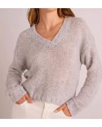 Bella Dahl - Relaxed V Neck Sweater - Lyst