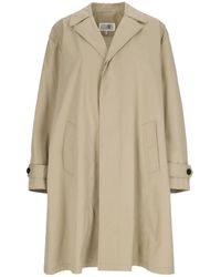 MM6 by Maison Martin Margiela - Single-Breasted Coat - Lyst