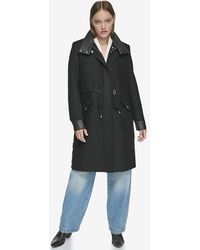 Andrew Marc - Chesme Melange Wool With Faux Leather - Lyst