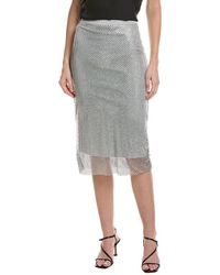 Ba&sh - Meshy Mid-Length Skirt - Lyst