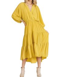 Umgee - Tiered Ruffle Maxi Dress - Lyst