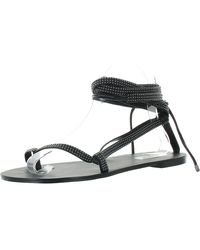 Steve Madden - Kala-S Embellished Leather Slide Sandals - Lyst