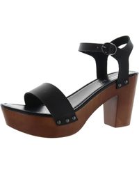 Madden Girl - Lifft Faux Leather Block Heel Platform Sandals - Lyst