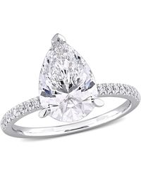 Created Forever - 3 1/6Ct Tw Pear-Shape Lab-Grown Diamond Solitaire Engagement Ring - Lyst