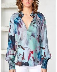 womens bird blouse