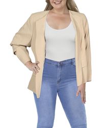 Le Suit - Plus Suit Separate Office Open-Front Blazer - Lyst