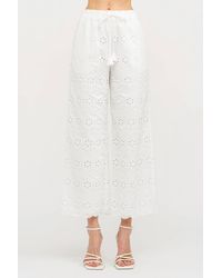 SOFIA The Label - Mandy Biarritz Embroidered Pants - Lyst