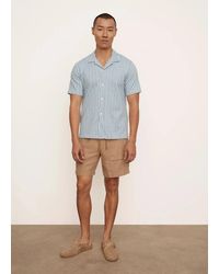 Vince - Cabana Shirt Striped Cotton Button Front Collared Kfc47 - Lyst