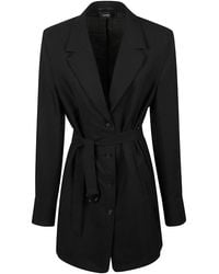 Wardrobe NYC - Structured Tailored Shirt Dress With Notched Lapel - Lyst