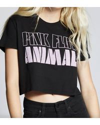 Recycled Karma - Floyd Animals Cropped Tee - Lyst