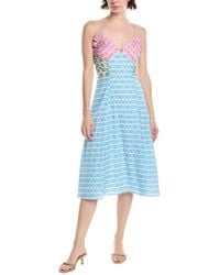 Endless Rose - Satin Midi Dress - Lyst