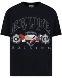 Rhude - T-Shirts And Polos Cotton - Lyst