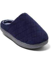 Dearfoams - Leslie Quilted Microfiber Terry Memory Foam Clog House Slipper - Lyst