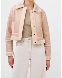 French Connection - Belen Faux Fur Jacket - Lyst