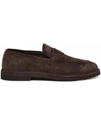 Alexander Hotto - Suede Rounded Loafers - Lyst