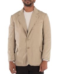Maison Margiela - Putty Single Breasted Blazer, Brand Size 46 (Us Size 36) - Lyst