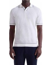 Bugatchi - Diamond Cable Polo Sweater - Lyst