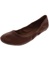 Lucky Brand - Emmie Leather Round-toe Ballet Flats - Lyst