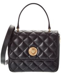 Versace - Medusa Quilted Leather Shoulder Bag - Lyst