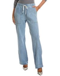James Perse - Wide Leg Denim Pant - Lyst