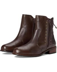David Tate - Maestro Boots Leather Studded Side Zipper Gal2099 - Lyst