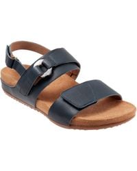 Softwalk - Benissa Leather Open Toe Slingback Sandals - Lyst