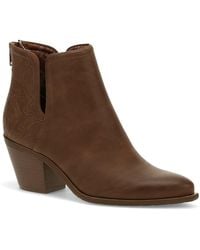 BareTraps - Yara Block Heel Faux Leather Ankle Boots - Lyst