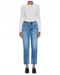 Pistola - Charlie High Rise Classic Straight Leg Ankle Jean - Lyst