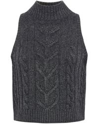 L'Agence - Bellini Sleeveless Turtleneck Sweater - Lyst