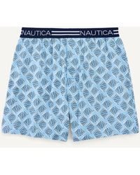 Nautica - Logo Waist Knit Boxers - Lyst