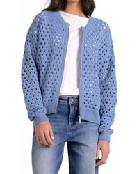 Elan - Open Knit Cardigan - Lyst