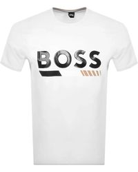 BOSS - Tiburt Logo Short Sleeve Crew Neck T-shirt - Lyst